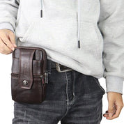 Joris | Vintage Leather Men's Crossbody Hip Bag with Adjustable Strap