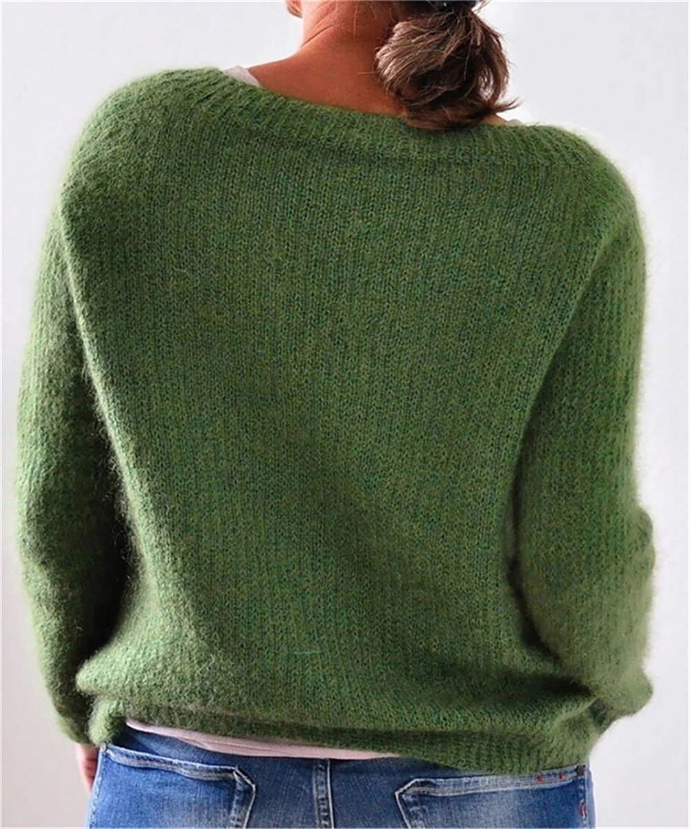 Sweatshirt with botanical pattern for style -conscious women-2