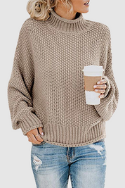 Sweater with collar and unique patchwork for women-2