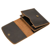 Lucas | Vintage Bifold Rundleather Travel Wallet with Snap Closure