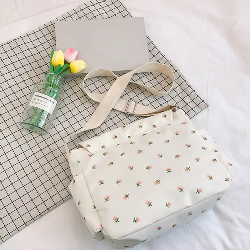 Eva | Women's Floral Canvas Shoulder Bag