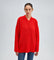 Sweater with hood in red for a casual and comfortable look for women-1