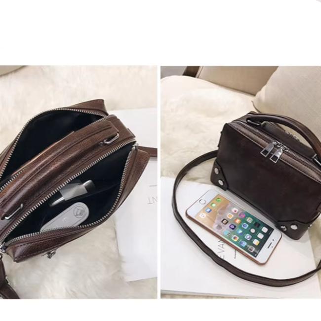 Clara | Vintage Leather Shoulder Bag
