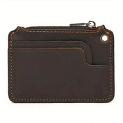 Isaac | Vintage Genuine Leather Travel Wallet with Coin Pocket
