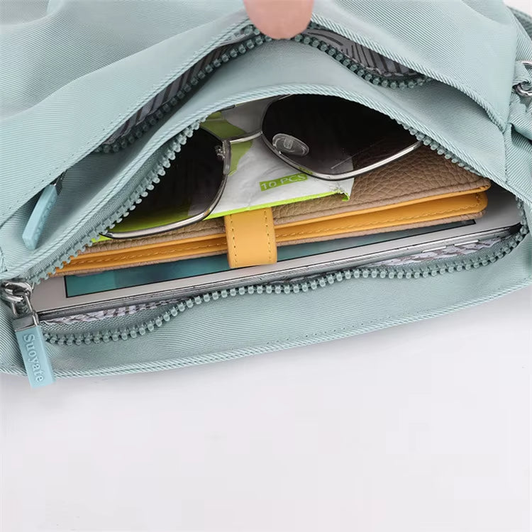 Isla | Nylon Multi-Pocket Shoulder Bag
