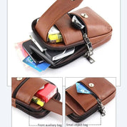 Joris | Vintage Leather Men's Crossbody Hip Bag with Adjustable Strap