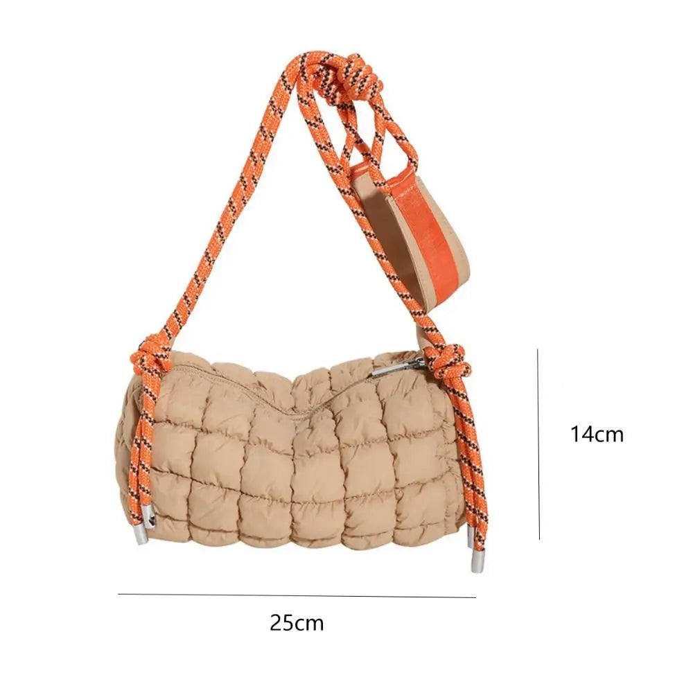 Eva | Quilted Waterproof Nylon Crossbody Travel Shoulder Bag