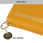 Alena | Travel wallet made of genuine leather with multiple card slots
