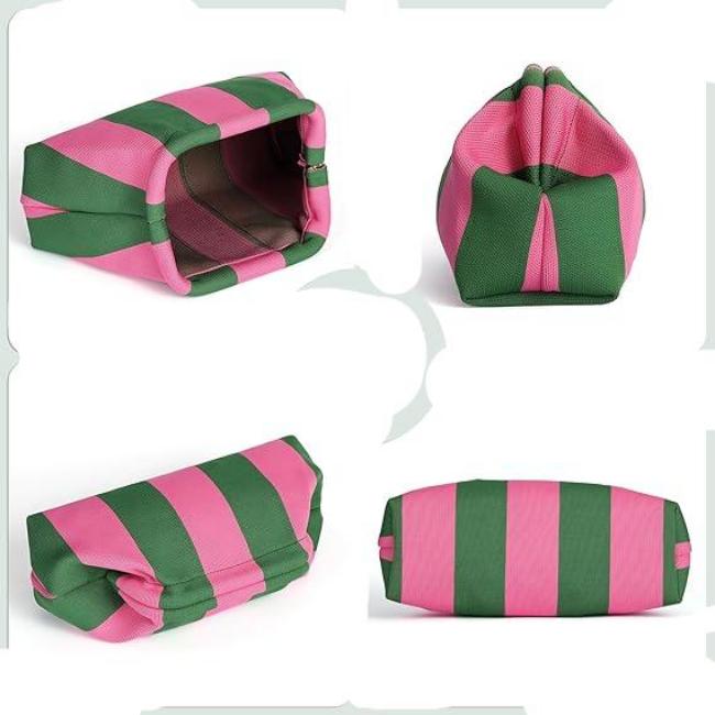 Lanie | Stylish and Versatile Striped Cosmetic Bag