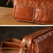 Elias | Men's Cowhide Leather Crossbody Travel Messenger Bag