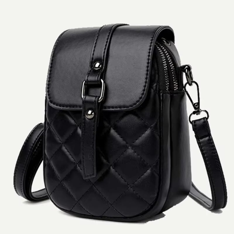 Bella | Women's Small Mini Argyle Quilted Crossbody Sling Bag