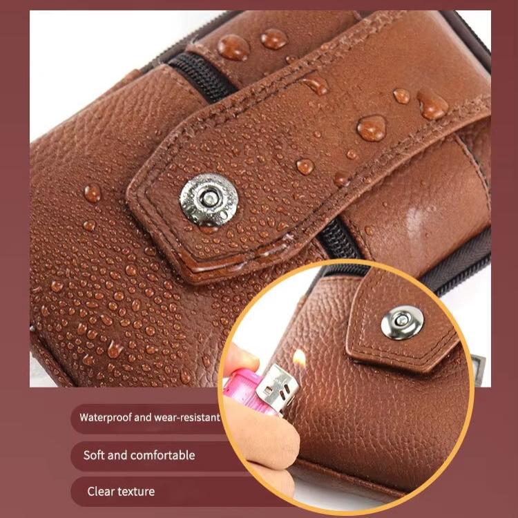 Joris | Vintage Leather Men's Crossbody Hip Bag with Adjustable Strap