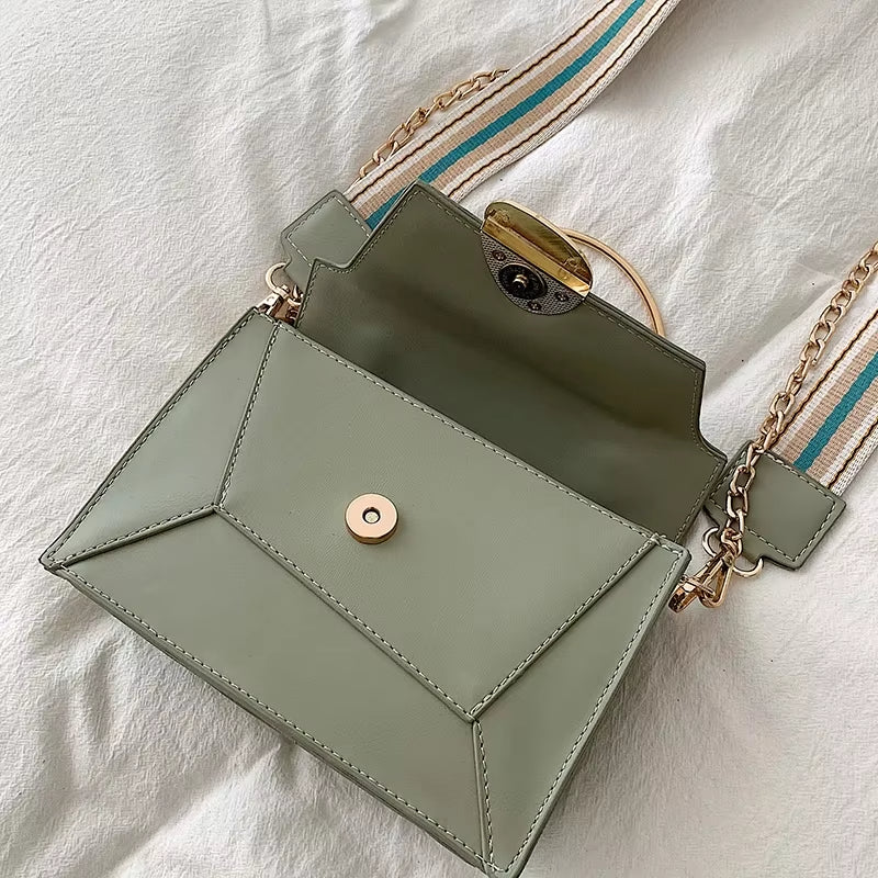 Mila | Geometric Charm Chain Satchel