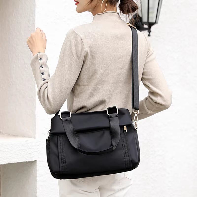 Amelia | Multi-layer Large Capacity Nylon Tote Bag for Travel