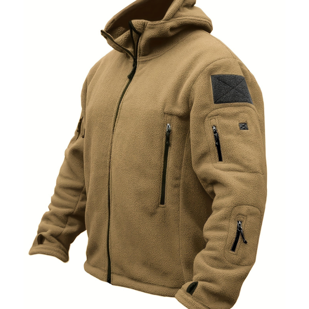 Mutarim | Men's hood zipper warm jacket | Windproof-4