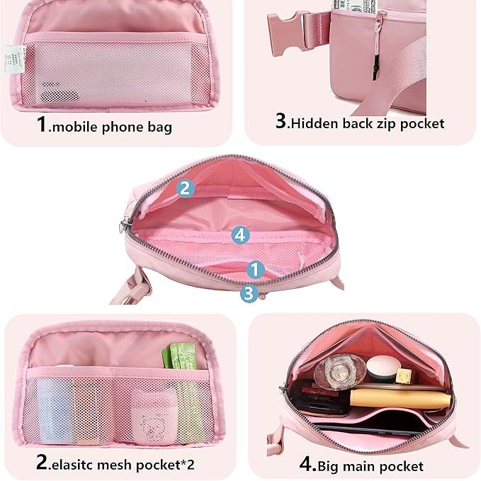 Eva | Lightweight Waterproof Crossbody Waist Bag
