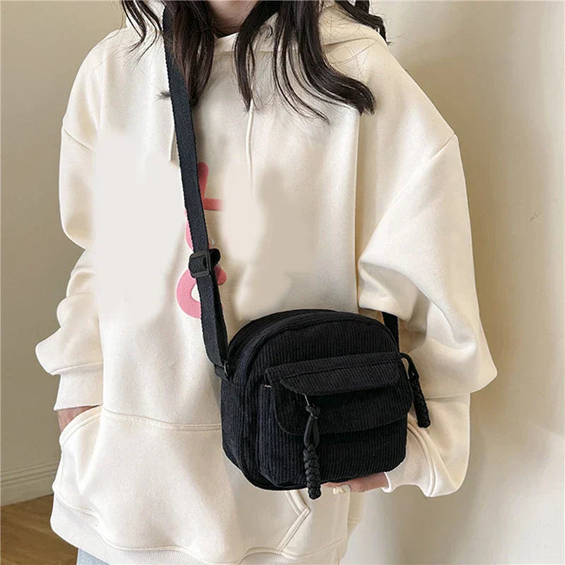 Eva | Women's Corduroy Small Casual Crossbody Bag