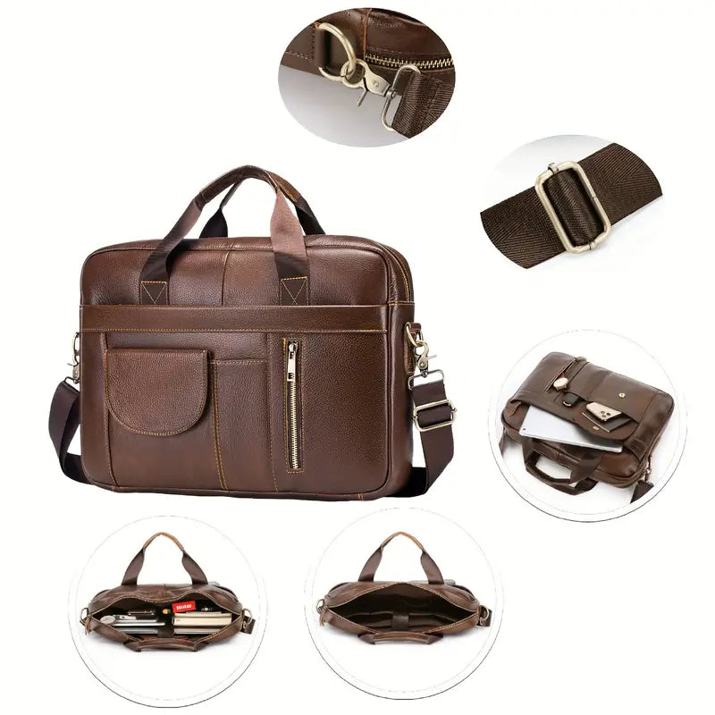 Alexander | Executive Slim Crossbody Messenger Bag with Adjustable Strap
