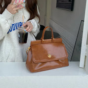 Fleur | Women's Chic Vintage Faux Leather Shoulder Bag