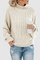 Sweater with collar and unique patchwork for women-6