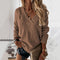 Sweater with a V-neck and long sleeves for women in autumn-6