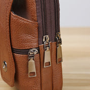 Joris | Vintage Leather Men's Crossbody Hip Bag with Adjustable Strap