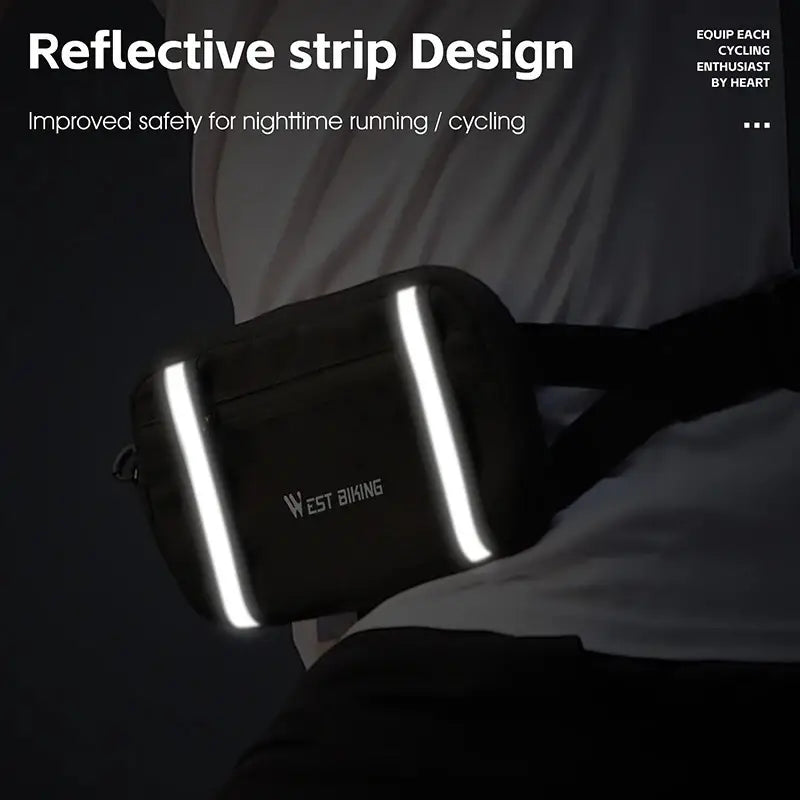 Kai | Reflective Waterproof Bicycle Crossbody Hip Bag