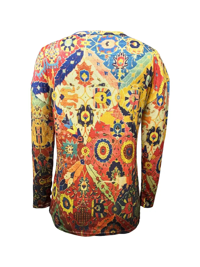 Sweater warm vintage knit for autumn & winter-3