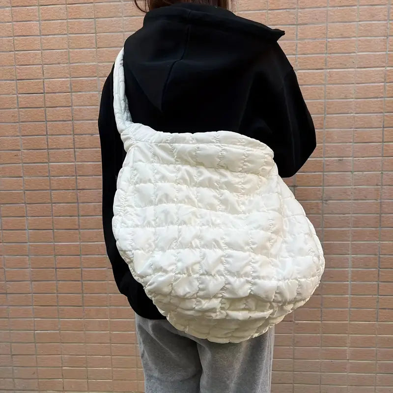 Luca | Large Capacity Quilted Crossbody Messenger Bag
