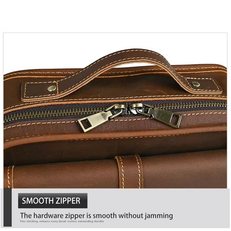 Lucas | Retro Leather Small Crossbody Messenger Bag
