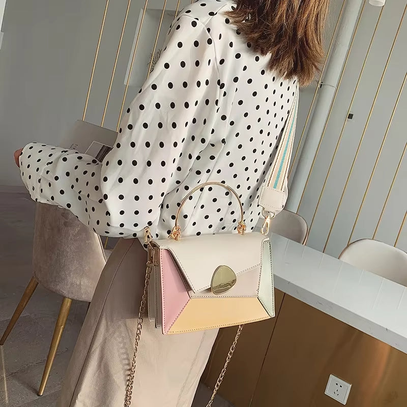 Mila | Geometric Charm Chain Satchel