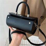 Eva | Vintage Leather Cylinder Crossbody Sling Handbag
