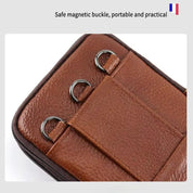 Joris | Vintage Leather Men's Crossbody Hip Bag with Adjustable Strap