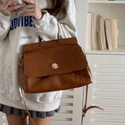 Fleur | Women's Chic Vintage Faux Leather Shoulder Bag