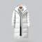 Men's long buffer button down jacket | Hood-2