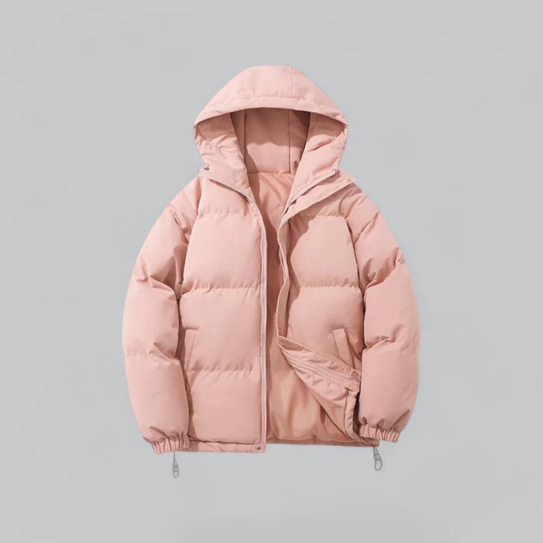 Unisex buffer short hood jacket | zipper-6