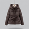 Women Winter Bell Belt hood jacket | Short-2