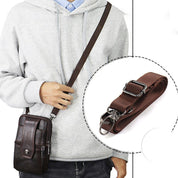Joris | Vintage Leather Men's Crossbody Hip Bag with Adjustable Strap
