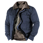 Men's warm winter jacket | Long -sleeved-2
