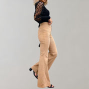 Callie | Trendy Corduroy Flared Trousers