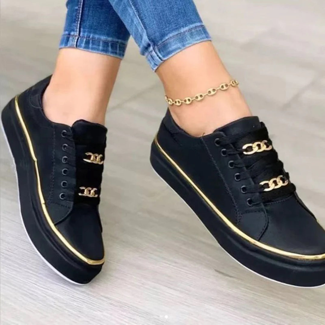 Goldie | Luxe Accented Casual Sneakers