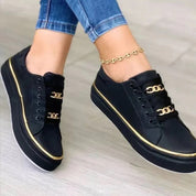 Goldie | Luxe Accented Casual Sneakers