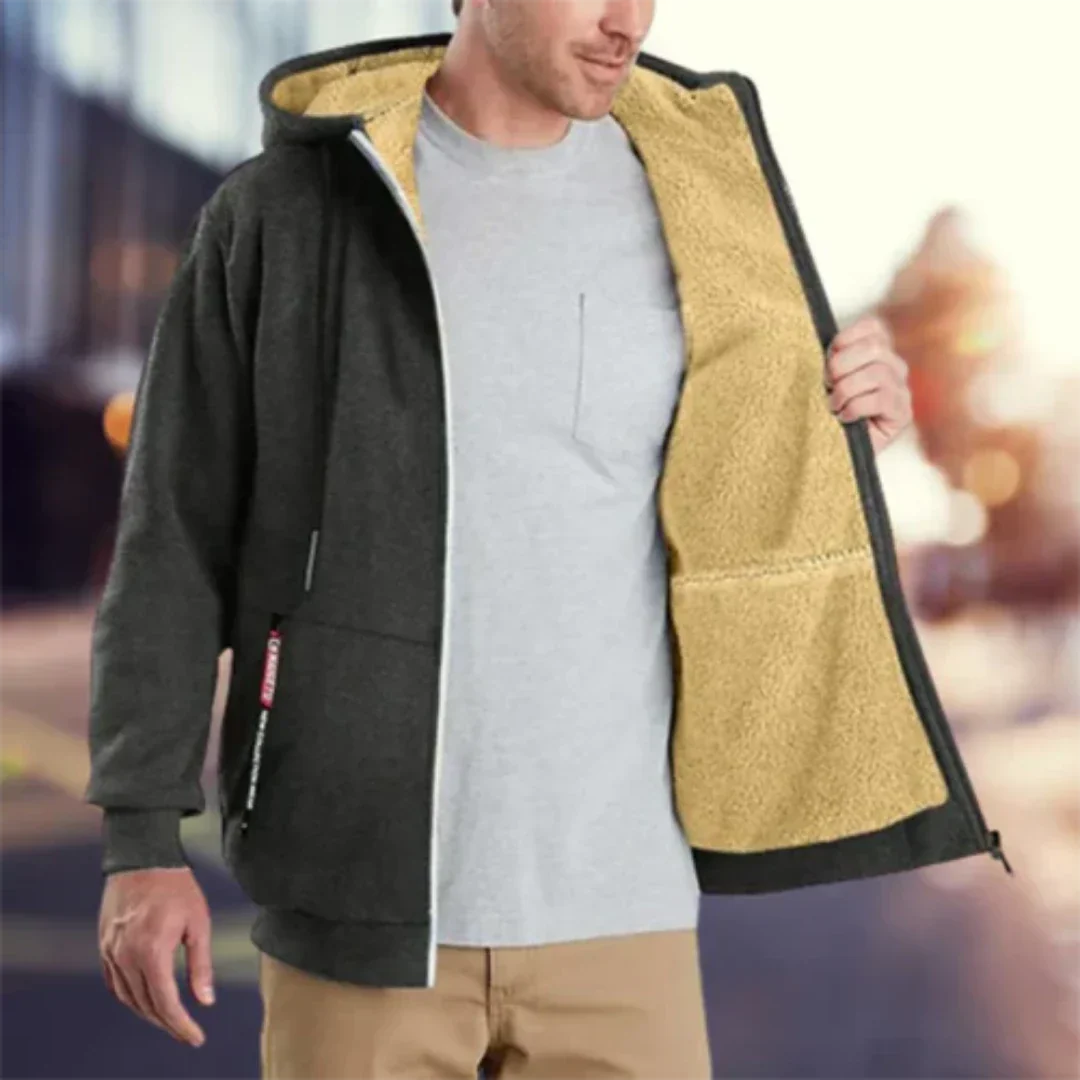 Eckharda | Men's long arm warm jackets | zipper-2
