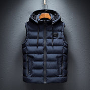 Falco Bodywarmer | Casual padded body warmer with hood for men