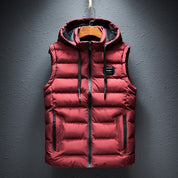 Falco Bodywarmer | Casual padded body warmer with hood for men