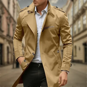 Cayseon | Men's two -row trench Water -repellent-2