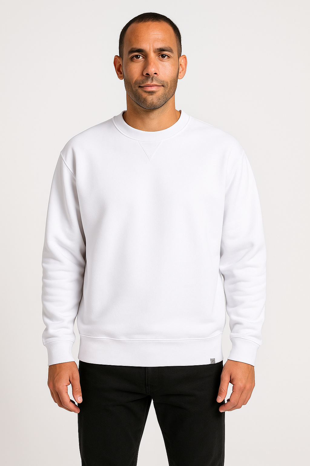 Men’s Sweatshirt – Relaxed Fit – Cotton Blend – Crew Neck – Ribbed Trim – Casual Wear-2