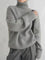 Kashmir sweater with turtleneck for stylish women-2