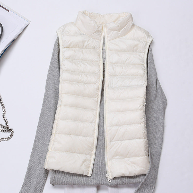 Saint Cantelle Bodywarmer | Warm lightweight down sleeveless vest for women