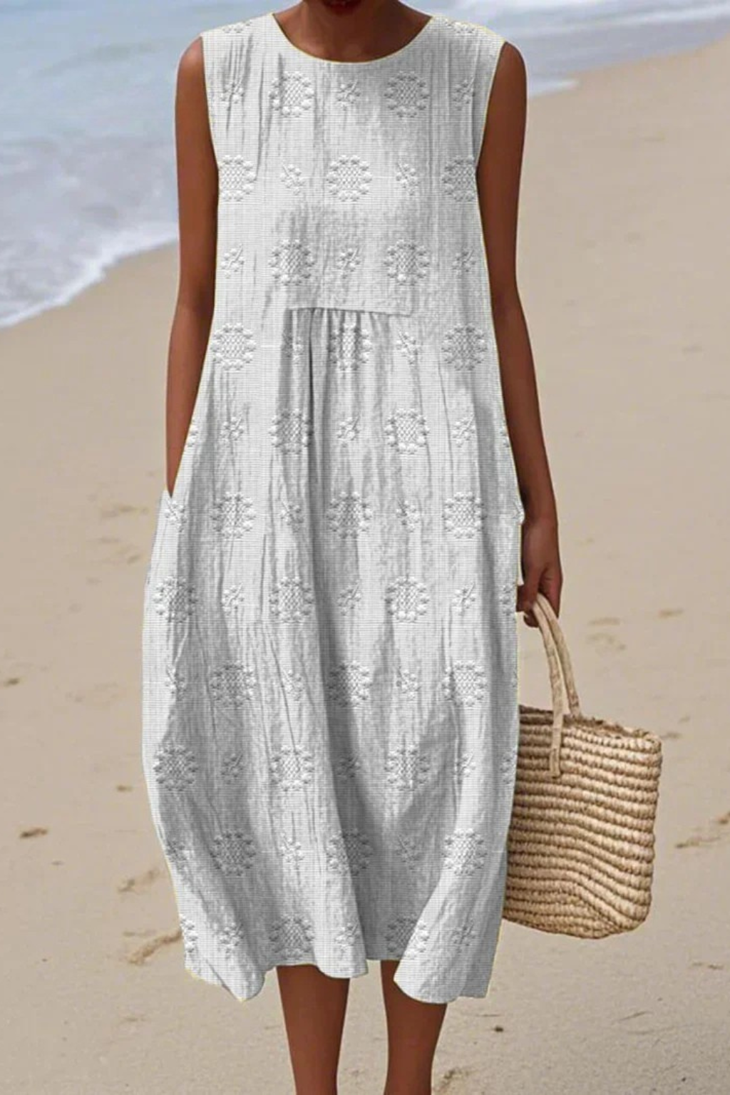 Elegant White Maxi Dress for Women - Summer Dresses with Embroidery for Effortless Style 1